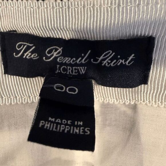 J. Crew The Pencil Skirt in Leopard Print Cream, black, brown, Knee Size 00 - Picture 4 of 9